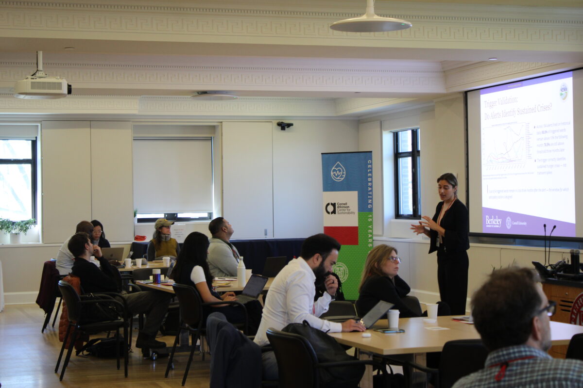 A color photo of a recent Thought Summit at Cornell University.