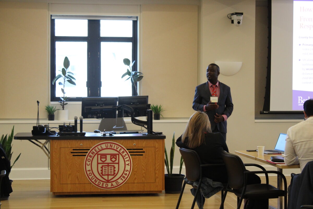 A color photo of a recent Thought Summit at Cornell University.