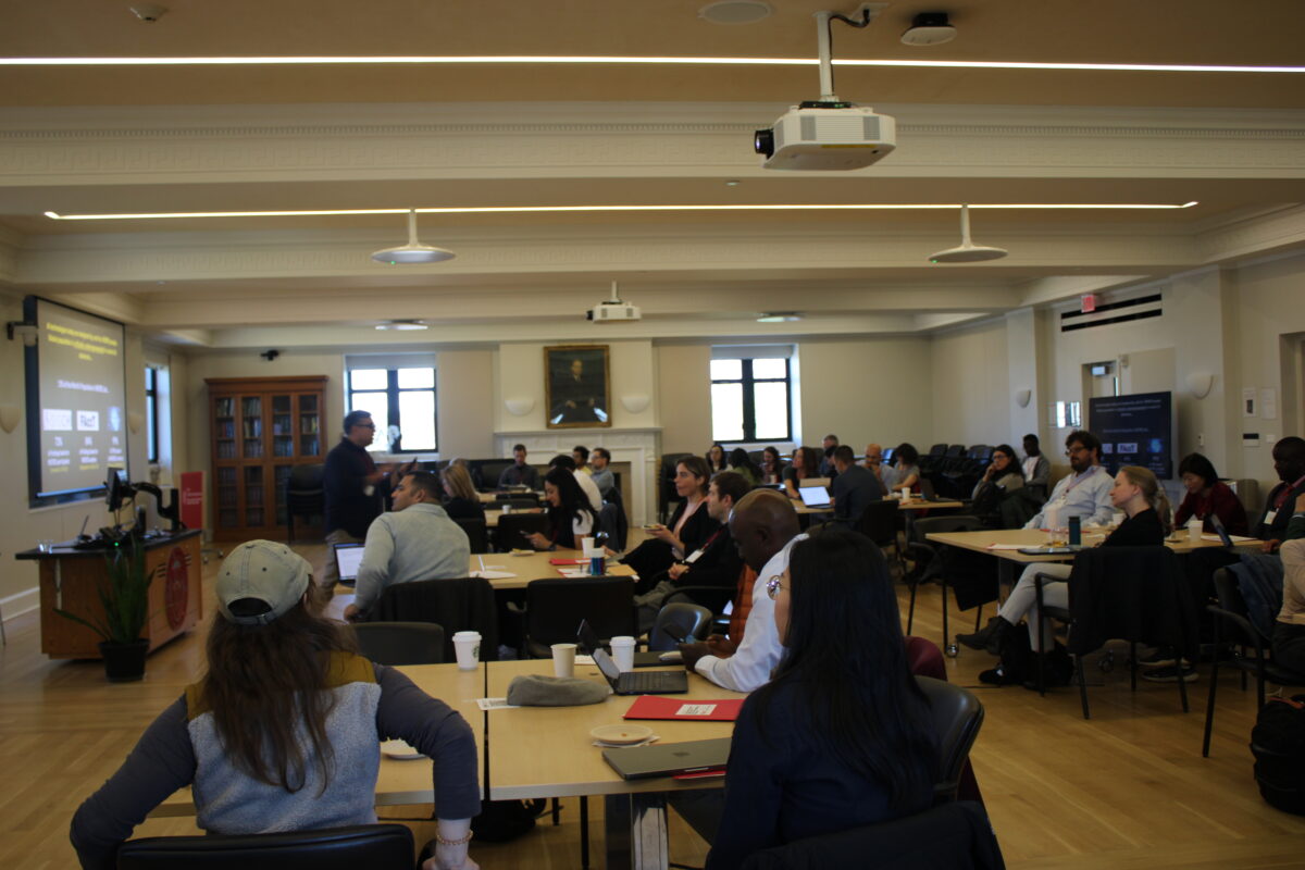 A color photo of a recent Thought Summit at Cornell University.