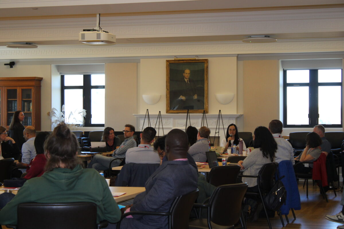 A color photo of a recent Thought Summit at Cornell University.