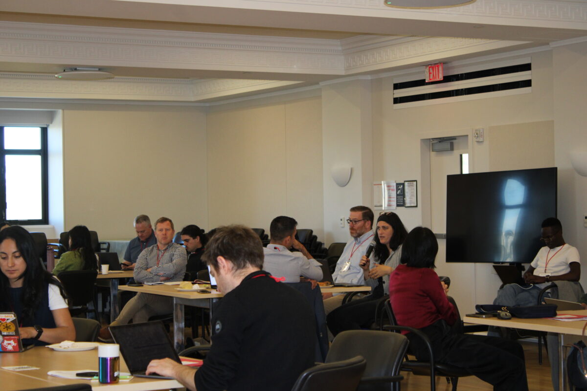 A color photo of a recent Thought Summit at Cornell University.