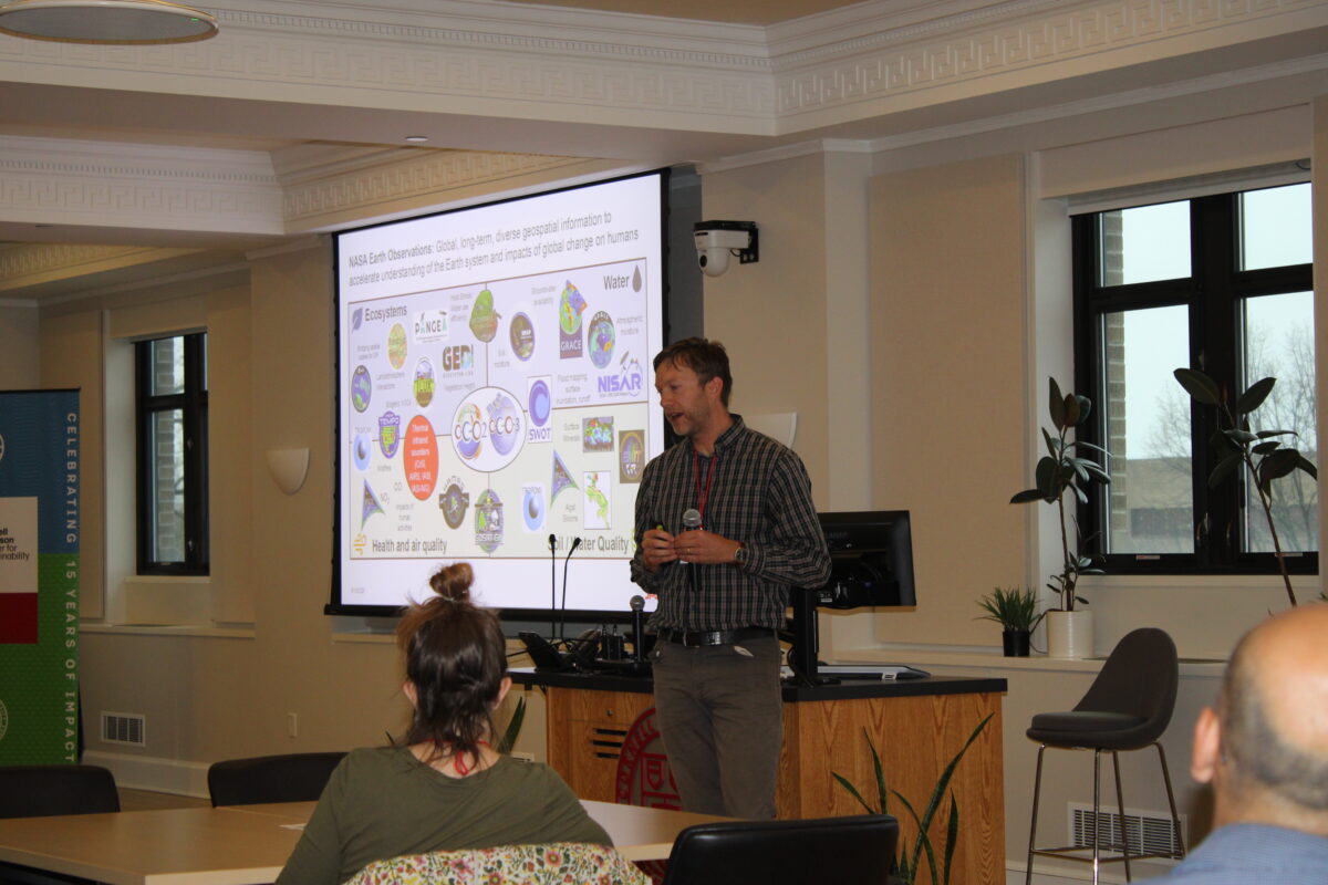 A color photo of a recent Thought Summit at Cornell University.