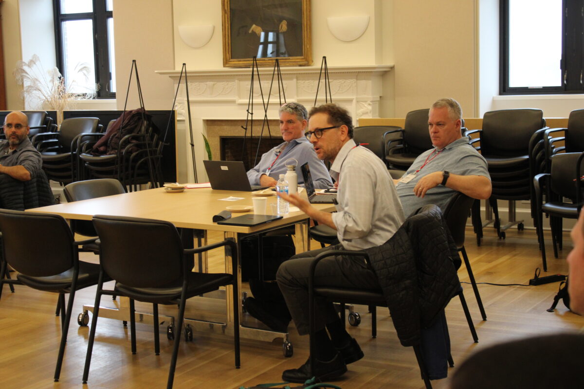 A color photo of a recent Thought Summit at Cornell University.