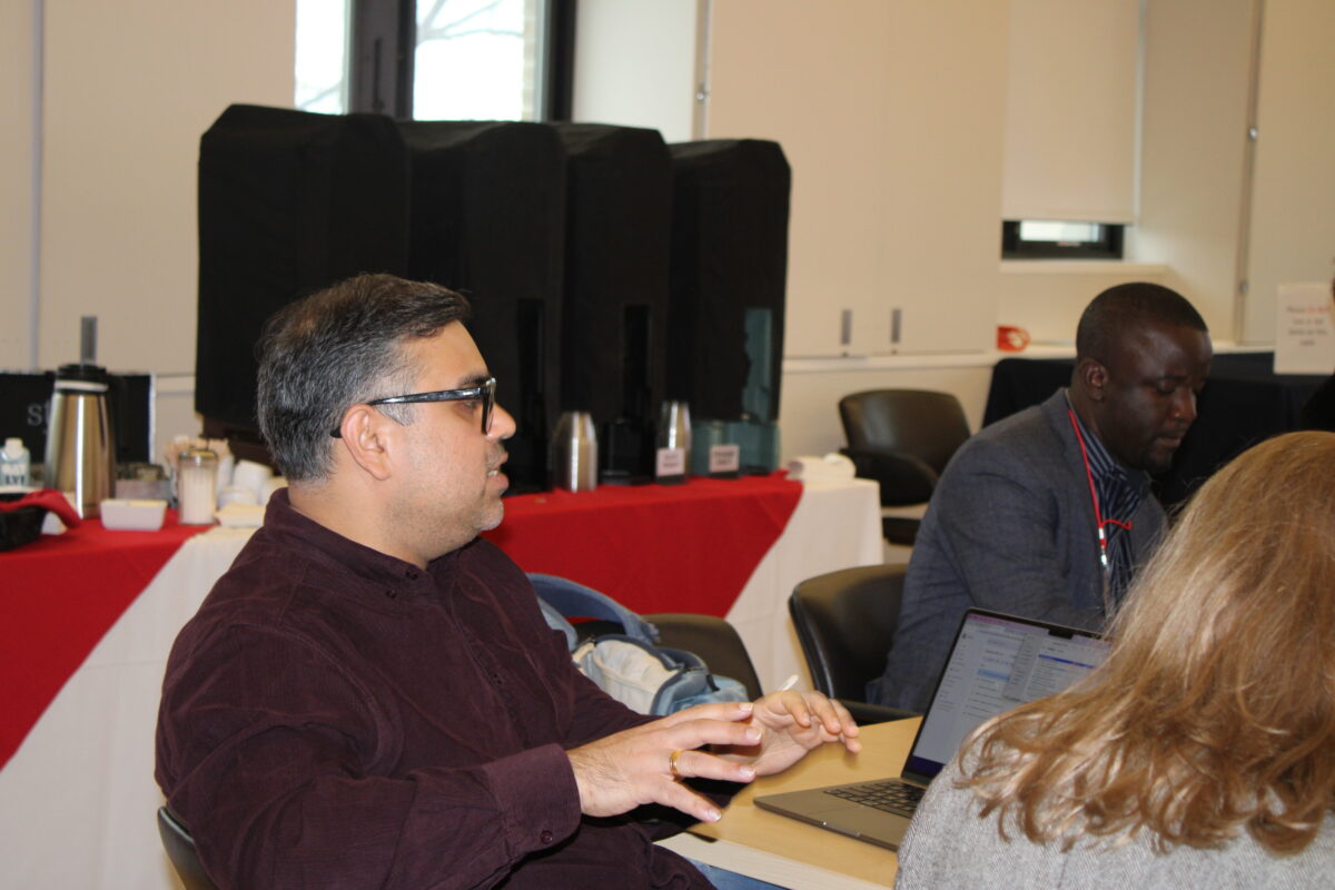 A color photo of a recent Thought Summit at Cornell University.