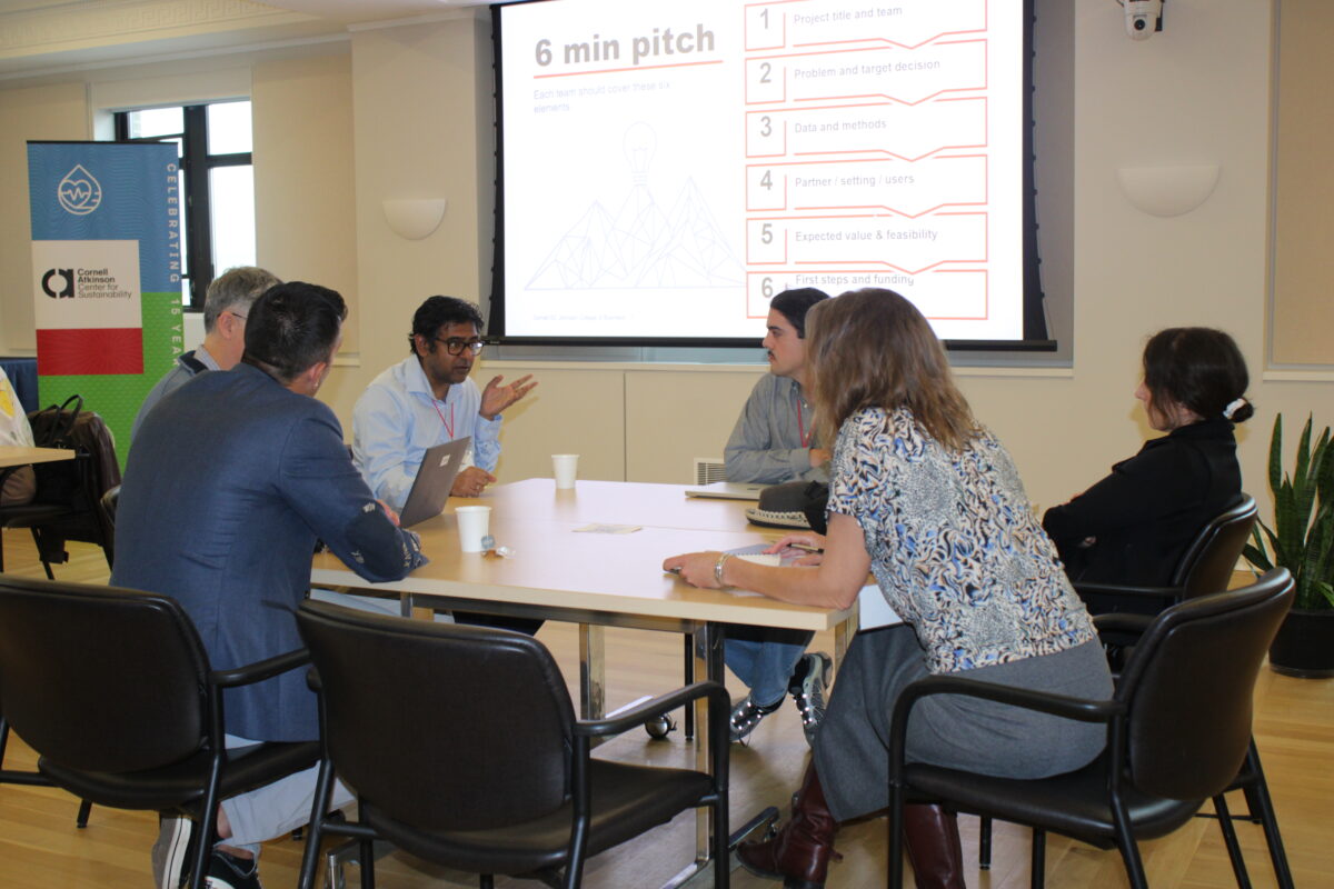 A color photo of a recent Thought Summit at Cornell University.
