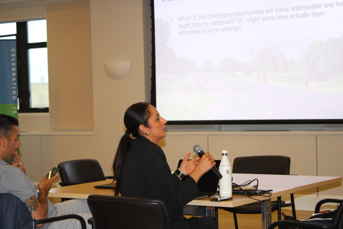 A color photo of a recent Thought Summit at Cornell University.